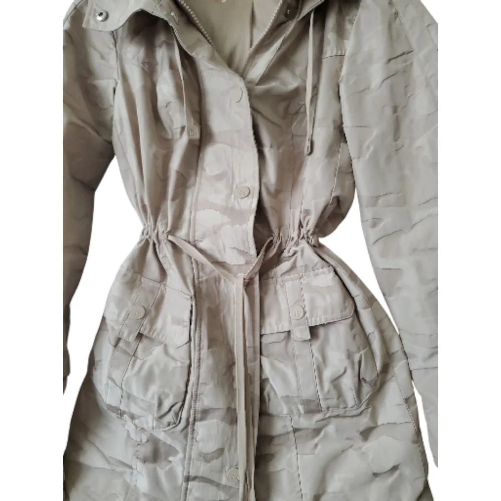 Blanc Noir Camo Anorak Jacket Hooded Pumice Stone Taupe Tan Size XS Reg. $229 - Picture 4 of 15